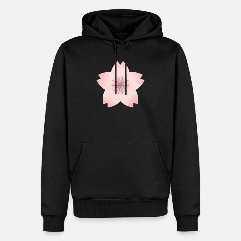 Blush Cherry Bloom - Sweat à capuche Premium bio Homme - noir