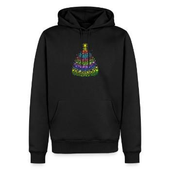 Christmas tree - Men’s Premium Organic Hoodie - black - Front - Nico (187cm)