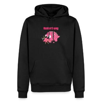 Dessin animé Mettigel – Ordre drôle de hiérarchie - Sweat à capuche Premium bio Homme - noir - Devant - Nico (187cm)