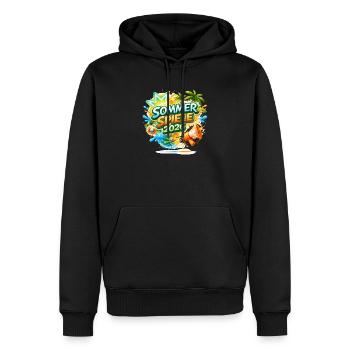 Sommer Spiele 2026 Tropen-Logo - Männer Premium Bio Hoodie - Schwarz - Vorne - Nico (187cm)