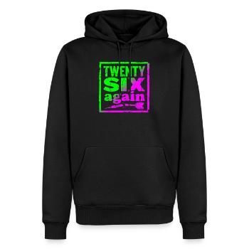 Maillot ou coupe de fléchettes 26 points manqué - Sweat à capuche Premium bio Homme - noir - Devant - Nico (187cm)