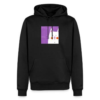 Cat lover - Men’s Premium Organic Hoodie - black - Front - Nico (187cm)