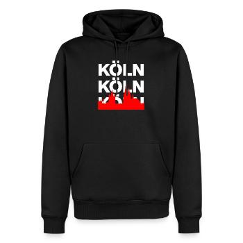 KÖLLE ES EIN JEFÖHL KÖLN DOMLIEBE RHEIN DOMSTADT - Sweat à capuche Premium bio Homme - noir - Devant - Nico (187cm)