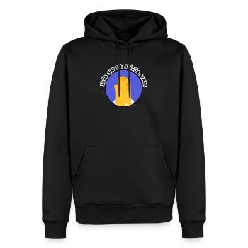 Cercle des mains de prière – Pouvoir spirituel - Sweat à capuche Premium bio Homme - noir - Devant - Nico (187cm)