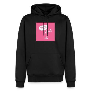 Be a Voice, Not an Echo - Men’s Premium Organic Hoodie - black - Front - Nico (187cm)