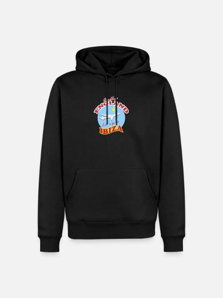 Farvel England Lad os tage til Ibiza - Herre Premium økologisk hoodie - sort