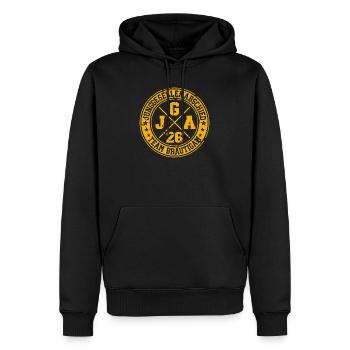 Bachelor Party Team Groom 2026 Bachelor Party - Men’s Premium Organic Hoodie - black - Front - Nico (187cm)