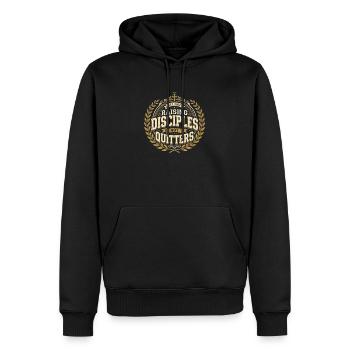 Raising Disciples Not Quitters Christliche Mama - Männer Premium Bio Hoodie - Schwarz - Vorne - Nico (187cm)