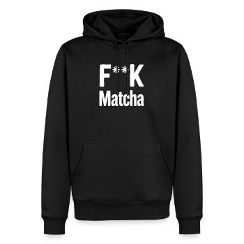 Matcha Rebellion T-shirt - Männer Premium Bio Hoodie - Schwarz - Vorne - Nico (187cm)
