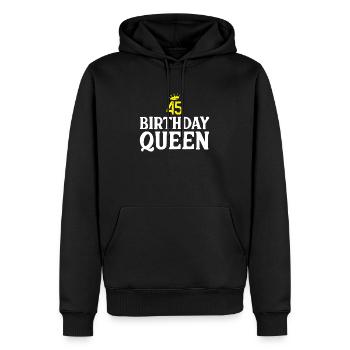 45. Geburtstagsgeschenke - Männer Premium Bio Hoodie - Schwarz - Vorne - Nico (187cm)