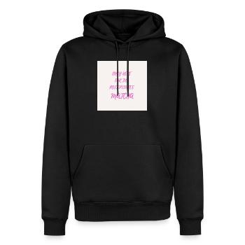 Nur hier für das Matcha - Männer Premium Bio Hoodie - Schwarz - Vorne - Nico (187cm)