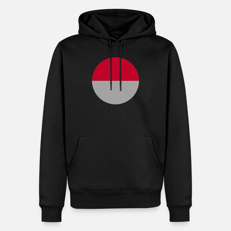 Drapeau indonésien - Sweat à capuche Premium bio Homme - noir