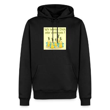 Abschied Team Zitronen - Männer Premium Bio Hoodie - Schwarz - Vorne - Nico (187cm)