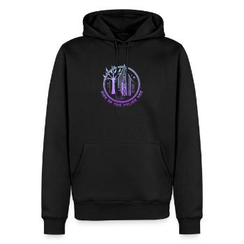 Ascension de l’ère féline - Sweat à capuche Premium bio Homme - noir - Devant - Nico (187cm)