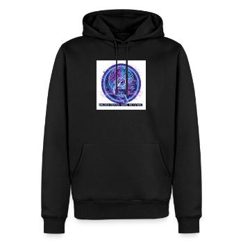 Unleash Creation – Future Innovator - Men’s Premium Organic Hoodie - black - Front - Nico (187cm)