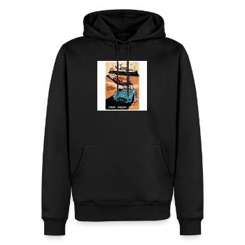 Sport automobile - Sweat à capuche Premium bio Homme - noir - Devant - Nico (187cm)