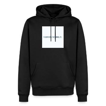 Él que no salta es un inglés - WM Schrift - Männer Premium Bio Hoodie - Schwarz - Vorne - Nico (187cm)
