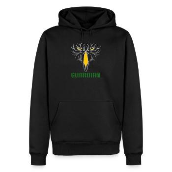 GUARDIAN - Tactical Bird of Prey Design - Men’s Premium Organic Hoodie - black - Front - Nico (187cm)