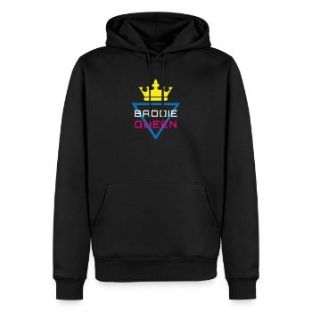 Baddie Queen Crown Y2K - Men’s Premium Organic Hoodie - black - Front - Nico (187cm)