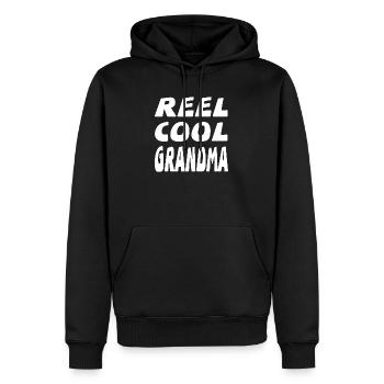 granny - Men’s Premium Organic Hoodie - black - Front - Nico (187cm)