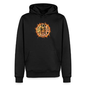 Solar eclipse chaser - Männer Premium Bio Hoodie - Schwarz - Vorne - Nico (187cm)