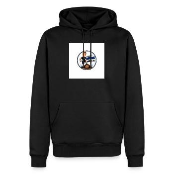 Kleiner Murmel Große Träume - Männer Premium Bio Hoodie - Schwarz - Vorne - Nico (187cm)