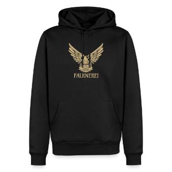 Falconry Falcon Eagle Falconer Falconer - Men’s Premium Organic Hoodie - black - Front - Nico (187cm)