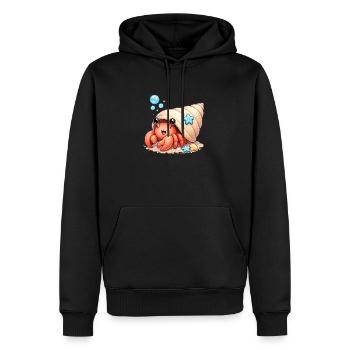 Cancer - Men’s Premium Organic Hoodie - black - Front - Nico (187cm)