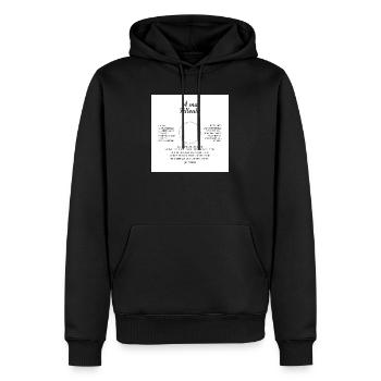 A Ma Filleule Un Jour Je Tournerai Les Derniere... - Sweat à capuche Premium bio Homme - noir - Devant - Nico (187cm)