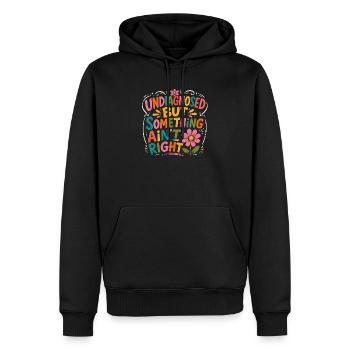 Undiagnosed, but something is wrong - Men’s Premium Organic Hoodie - black - Front - Nico (187cm)