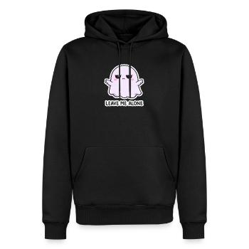 Laisse-moi passer, esprit - Sweat à capuche Premium bio Homme - noir - Devant - Nico (187cm)