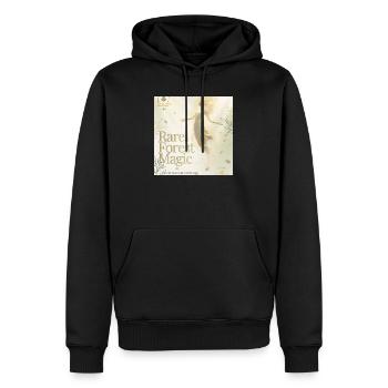 Magie Rare de la Forêt - Sweat à capuche Premium bio Homme - noir - Devant - Nico (187cm)