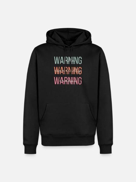 Sarkasmus Geschenk Lustiger Spruch Frauenpower - Männer Premium Bio Hoodie - Schwarz