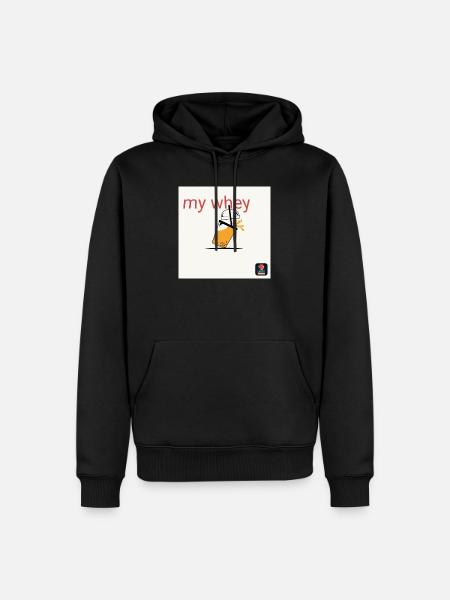 Mein Whey Shake - Männer Premium Bio Hoodie - Schwarz