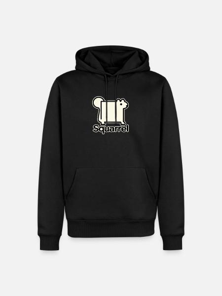 Eckhörnchen - Männer Premium Bio Hoodie - Schwarz