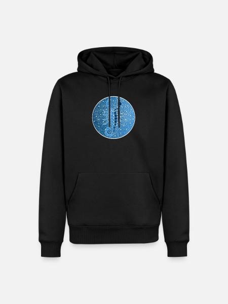 Sternzeichen: Skorpion - Männer Premium Bio Hoodie - Schwarz