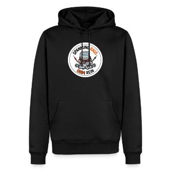 Spannung raus Ohm rein Elektriker Meditation - Männer Premium Bio Hoodie - Schwarz - Vorne - Nico (187cm)