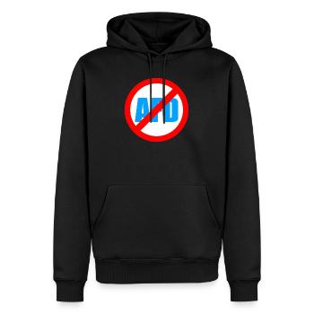 No AFD FCK AFD Protest Links Antifa - Männer Premium Bio Hoodie - Schwarz - Vorne - Nico (187cm)
