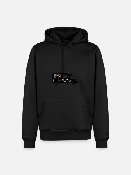 Van with Stickers - Men’s Premium Organic Hoodie - 