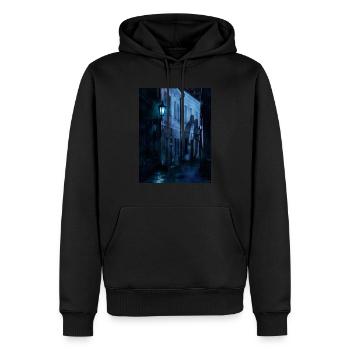 Regenreiche Küsse - Männer Premium Bio Hoodie - Schwarz - Vorne - Nico (187cm)