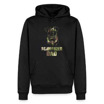 Schnauzer - Männer Premium Bio Hoodie - Schwarz - Vorne - Nico (187cm)
