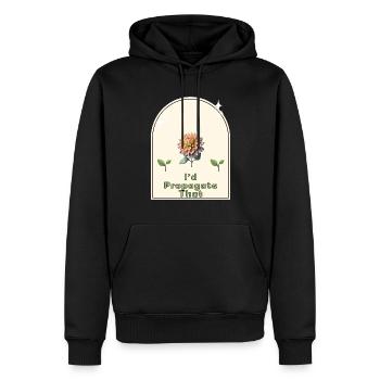 « Je propagerais ça » - Gardener’s Humor Indoor - Sweat à capuche Premium bio Homme - noir - Devant - Nico (187cm)