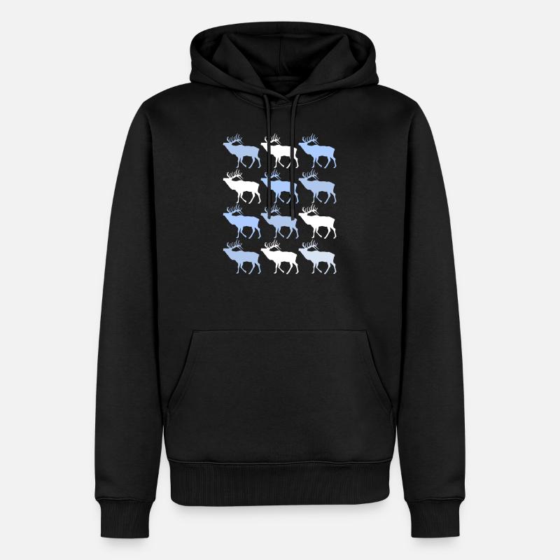 ELCHE - Männer Premium Bio Hoodie - Schwarz