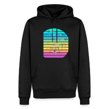 Die Top Sportart Saison ist die coole Eishockey - Männer Premium Bio Hoodie - Schwarz - Vorne - Nico (187cm)