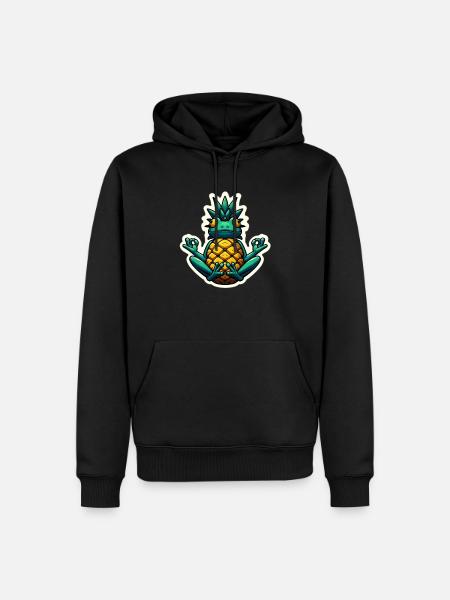 Yoga Frog - Men’s Premium Organic Hoodie - black