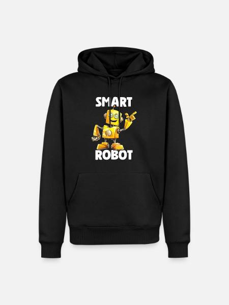 Smart Robot - Men’s Premium Organic Hoodie - black