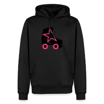 roller skate - Men’s Premium Organic Hoodie - black - Front - Nico (187cm)
