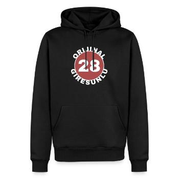Giresun - Männer Premium Bio Hoodie - Schwarz - Vorne - Nico (187cm)