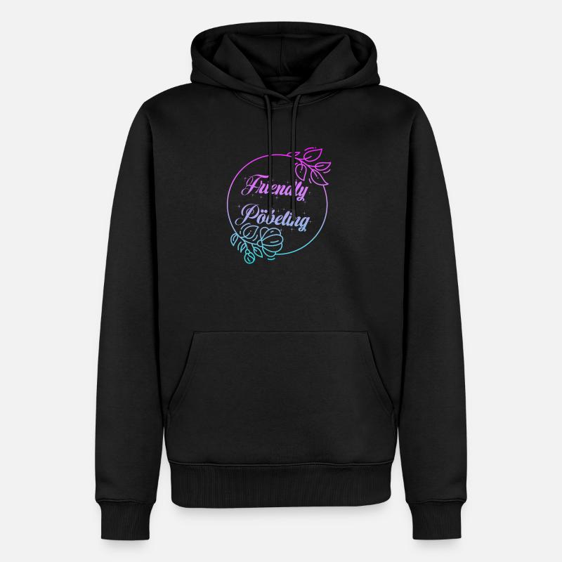 Friendly Pöbeling - Männer Premium Bio Hoodie - Schwarz