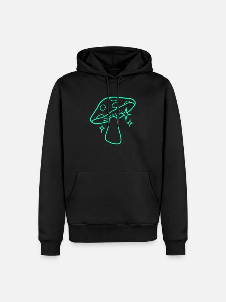 Pilz - Männer Premium Bio Hoodie - Schwarz